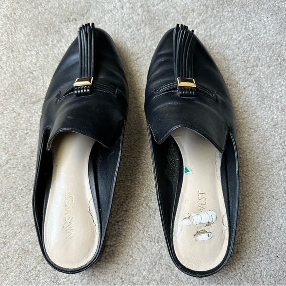 Nine West Black slip on flats size 7.5 - Picture 5 of 10